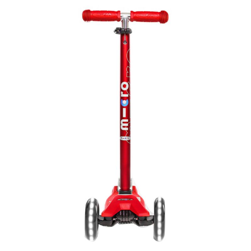 Micro - Maxi Deluxe Scooter For Kids - with LED - Red