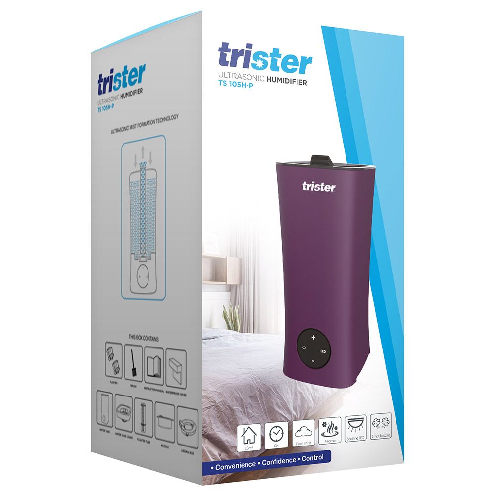 Trister - Ultrasonic Humidifier 2L Purple : Ts-105H-P