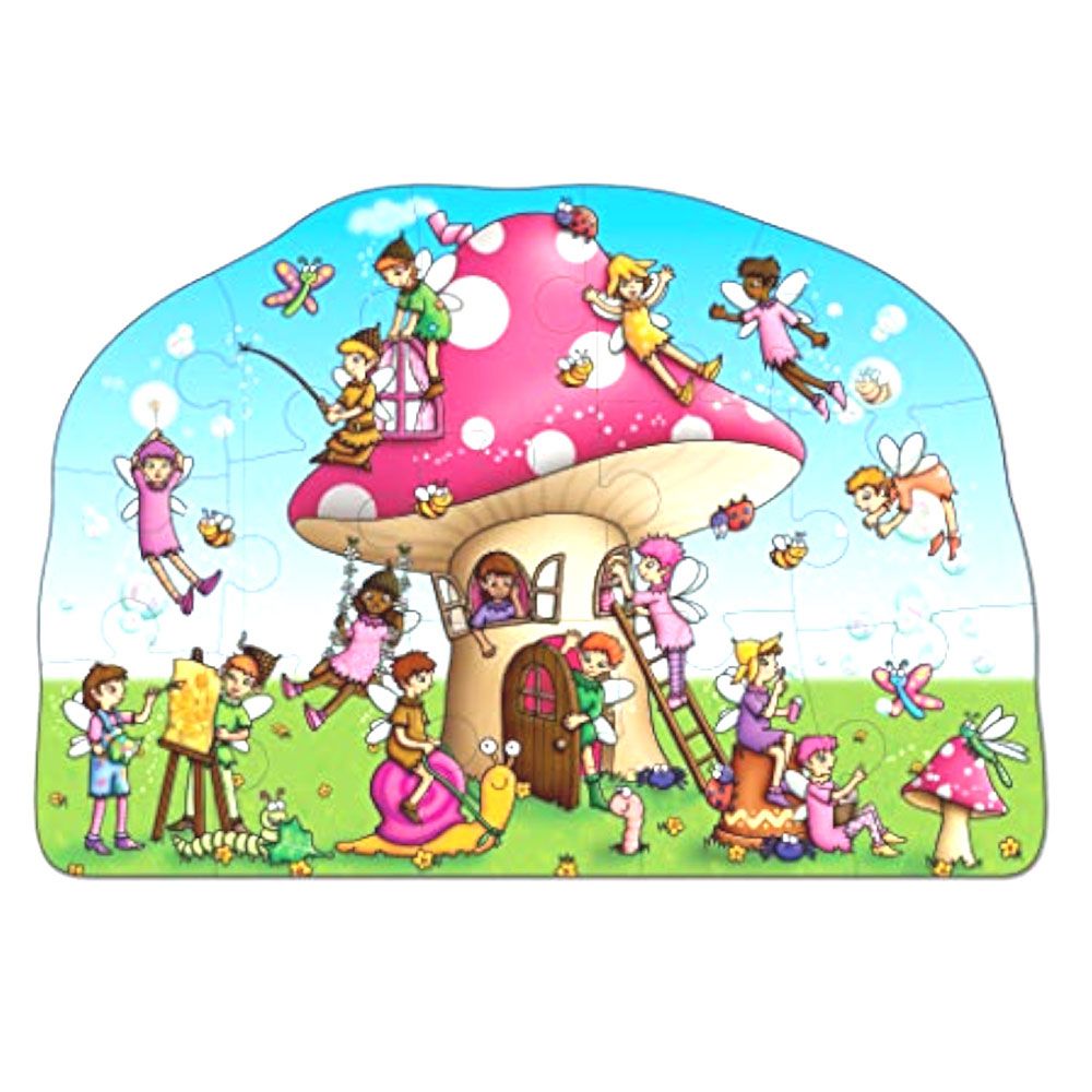 Tu Sun - Fairy Cottage Shaped Floor Puzzle 15 Pieces