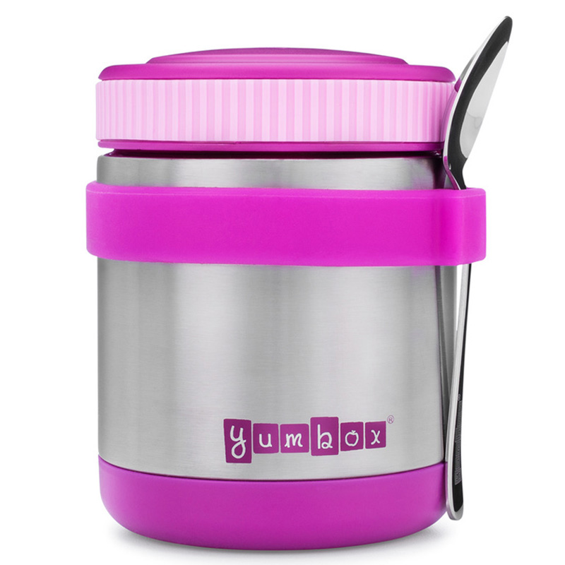 Yumbox - Thermal Jar Bijoux Purple - spoon combo