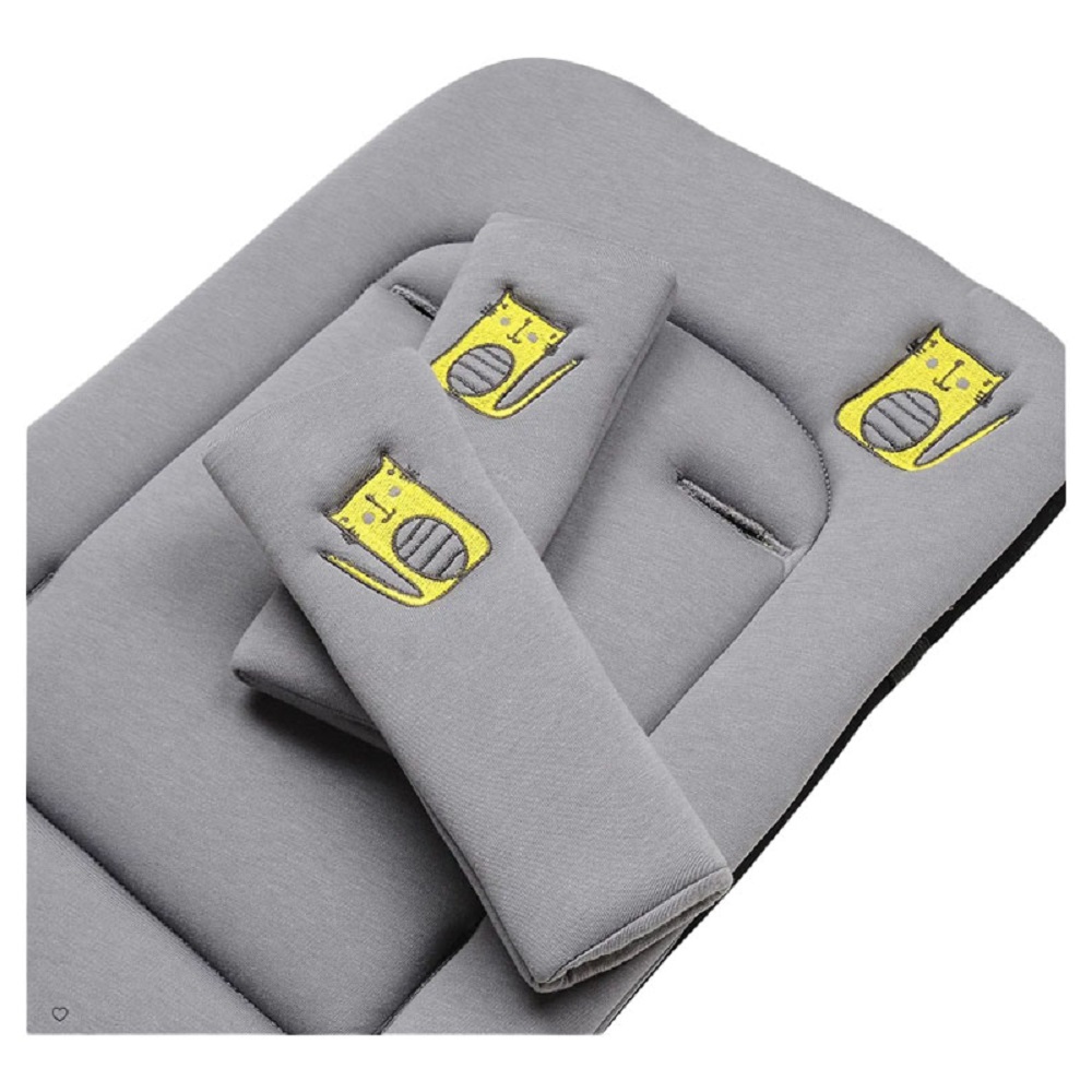 Ubeybi Stroller Cushion Set - Black / Gray