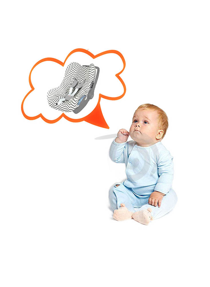 Ubeybi - Car Seat Cover - Zigzag