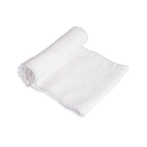 Little Unicorn - Cotton Muslin Swaddle Single - White