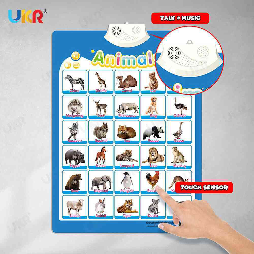 UKR - Animal Interactive Poster - Blue