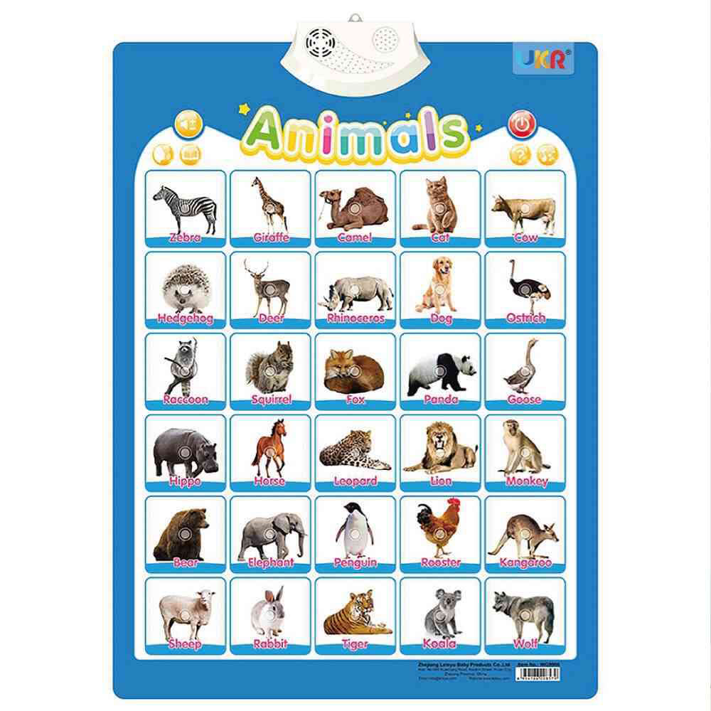 UKR - Animal Interactive Poster - Blue