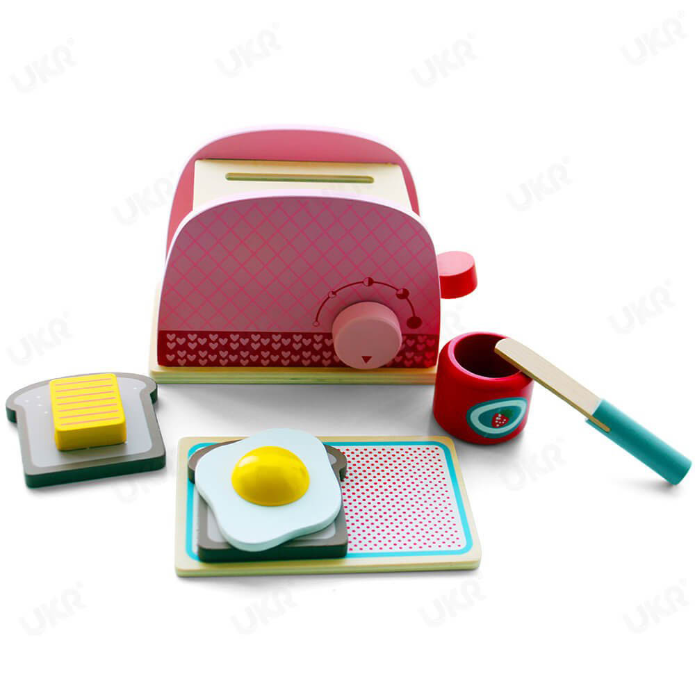 UKR - Toaster Wooden- Pink - Pink