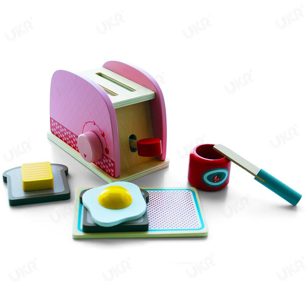 UKR - Toaster Wooden- Pink - Pink