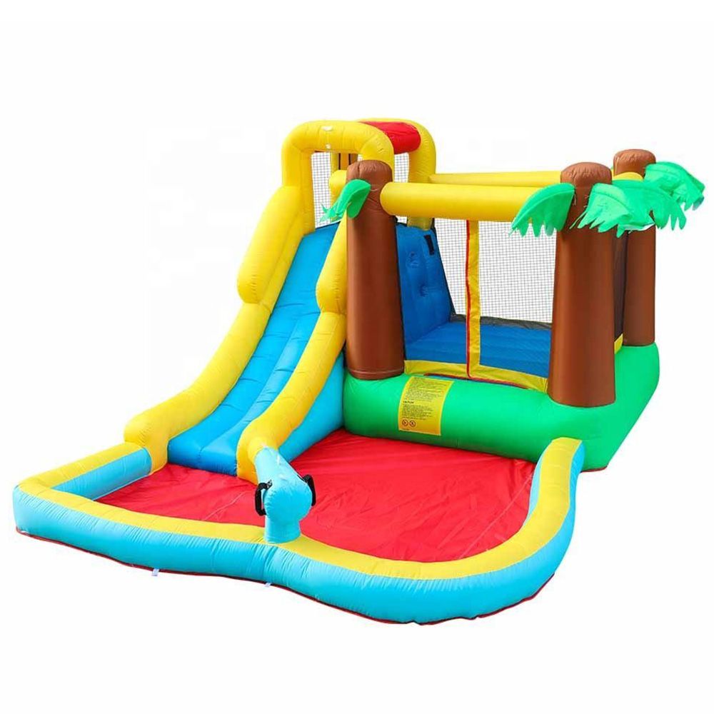 MYTS - Pampys Inflatable Bouncer With Tree Castle & Water Slide