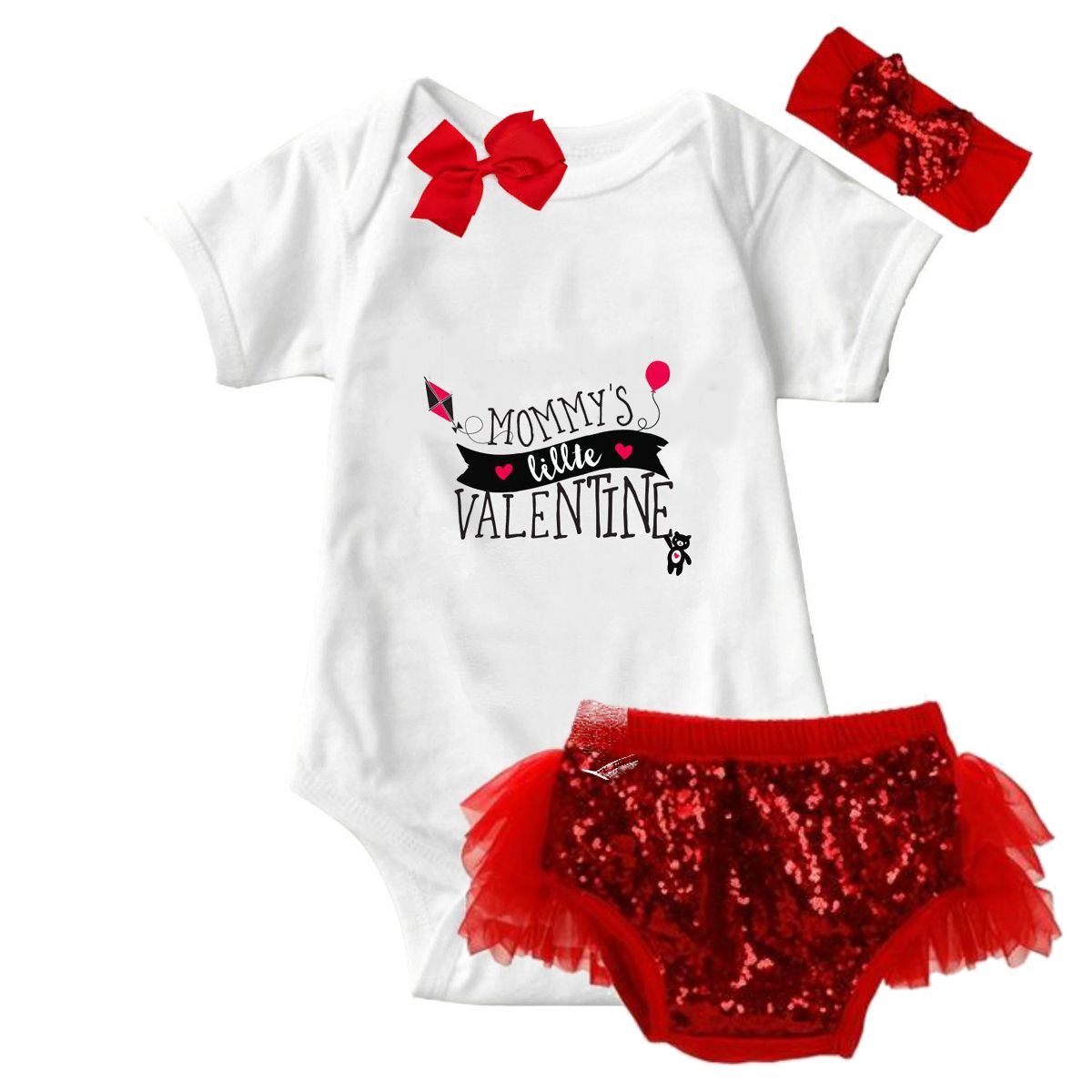 Mommy's Little Valentine Onesie & Tutu Set