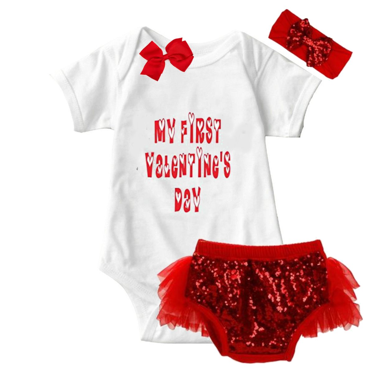 First Valentine Onesie & Tutu Set Optional