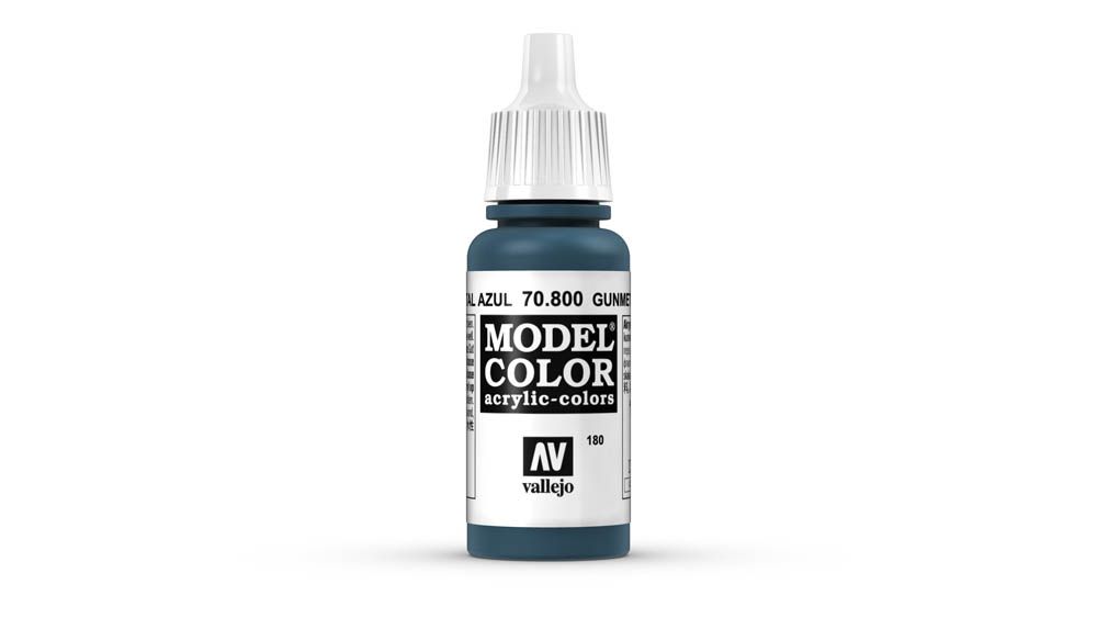Vallejo - 70.800 Model Color Paint 17ml - Gunmetal Blue