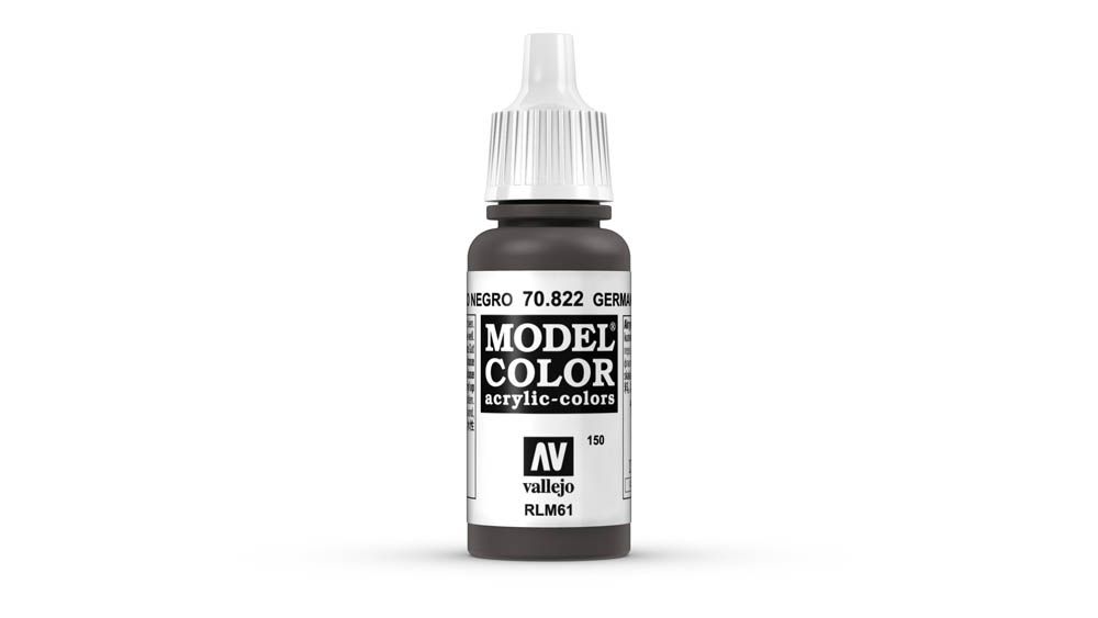 Vallejo Color Paint 17ml - German Camouflage Black Brown