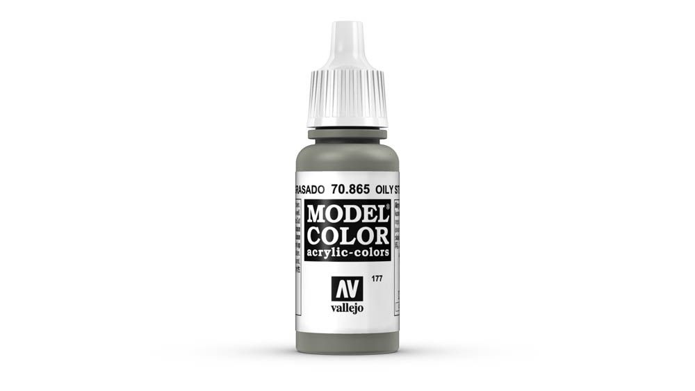 Vallejo - 70.865 Model Color Paint 17ml - Oily Steel