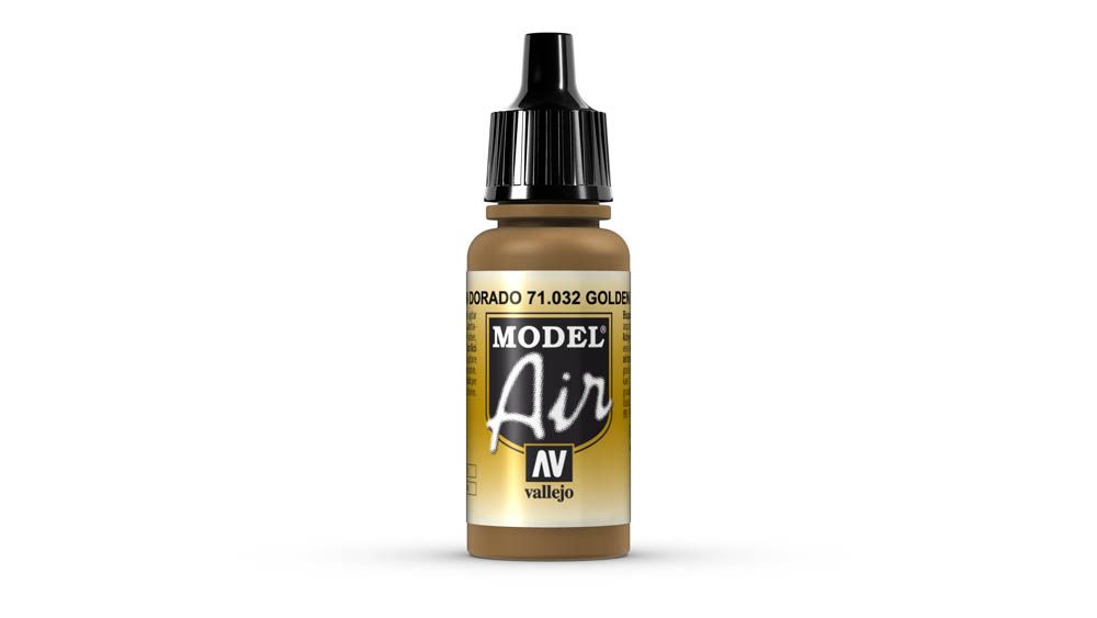 Vallejo - 71.032 Model Air Paint 17ml - Golden Brown