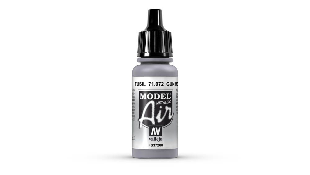 Vallejo-71-072-Model-Air-Paint-17ml-Metallic-Gun-Metal