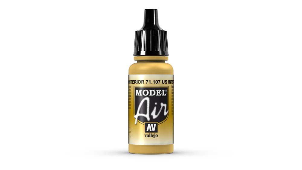Vallejo - 71.107 Model Air Paint 17ml - US Interior Yellow