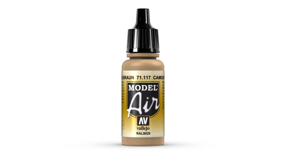 Vallejo - 71.117 Model Air Paint 17ml - Camouflage Brown