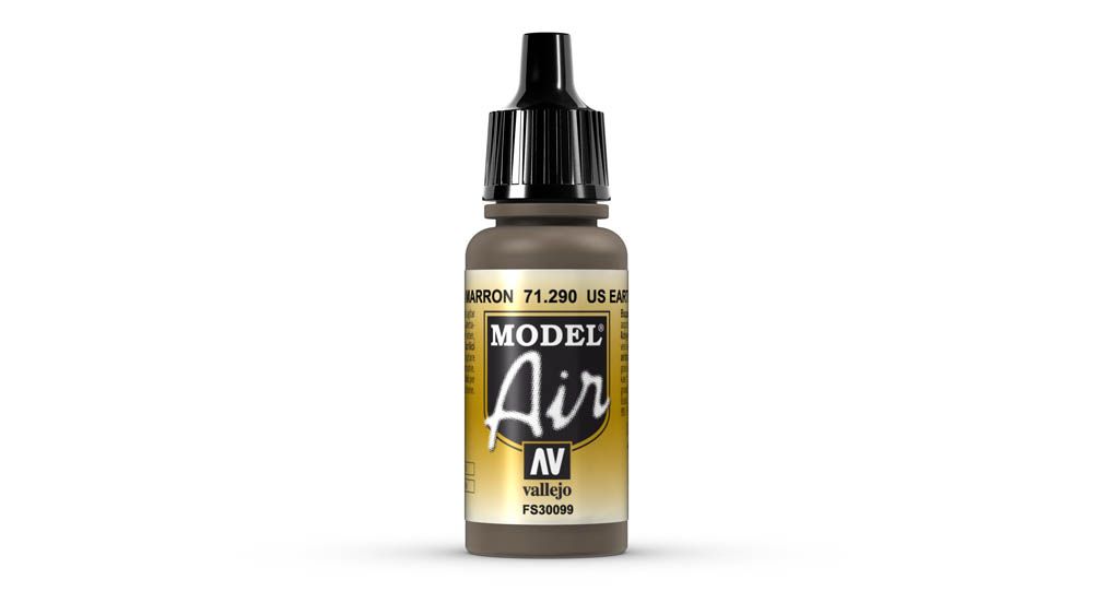 Vallejo - 71.290 Model Air Paint 17ml - US Earth Brown