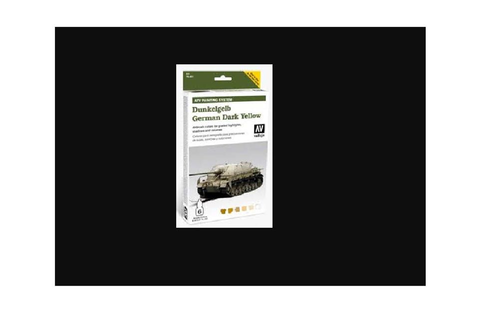 Vallejo 78401 AFV Painting System 6x8ml German Dark Yellow