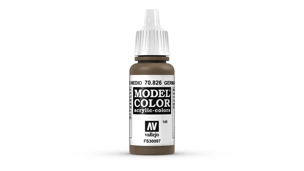 Vallejo Color Paint 17ml - German Camouflage Medium Brown