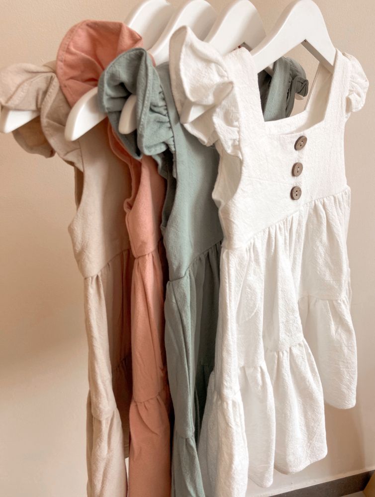 Vanya's Closet - Emilia Dress - Olive - 4 Years