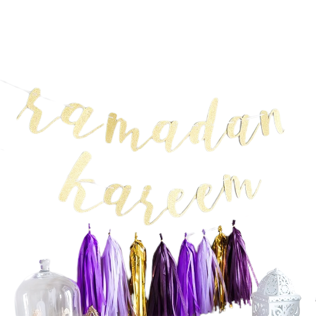 Various Brands - Cursive Ramadan Kareem Garland - Gold