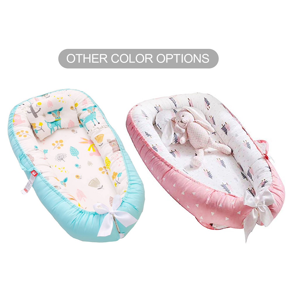 Star Babies Baby Lounger Sleeping Pod & Small Diaper Bag