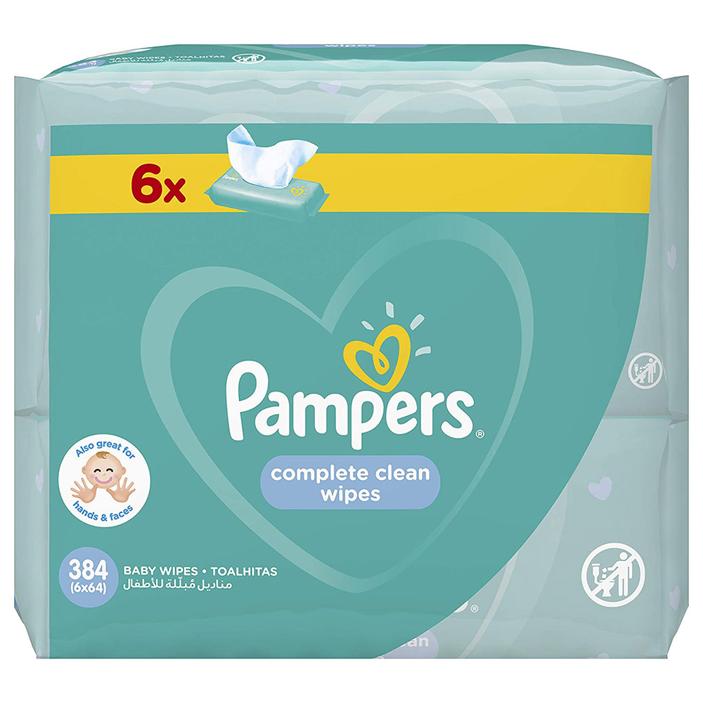 Pampers - Fresh Clean Baby Wipes - 384 Pcs