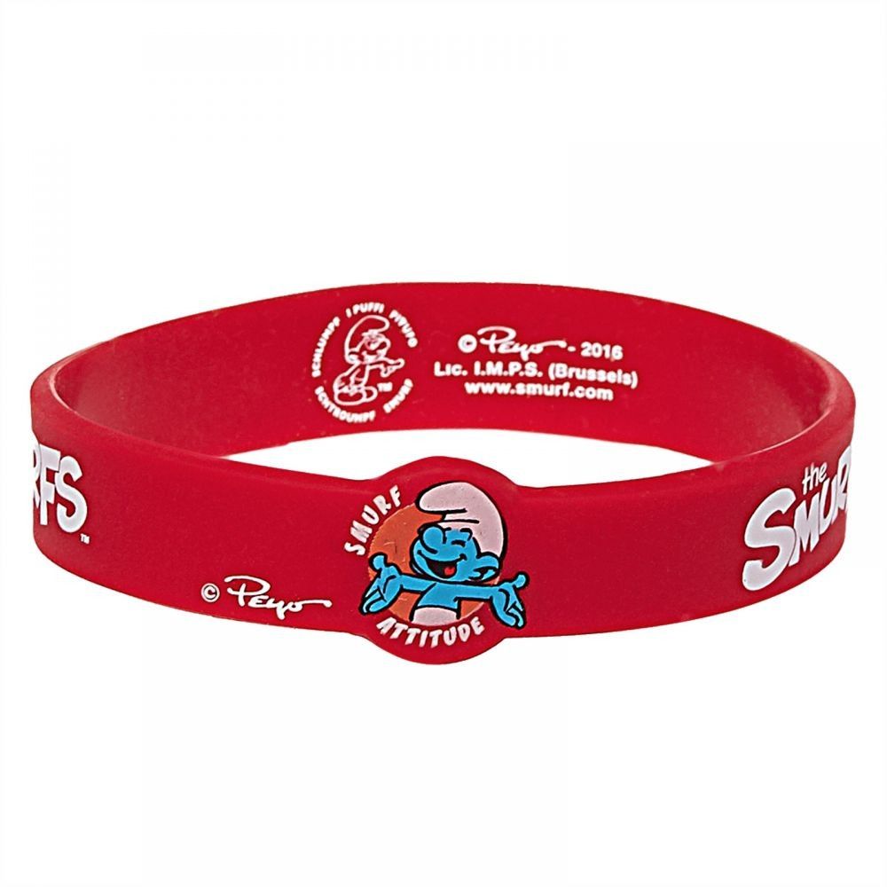 Smurfs Red Silicone Bracelet 2pcs