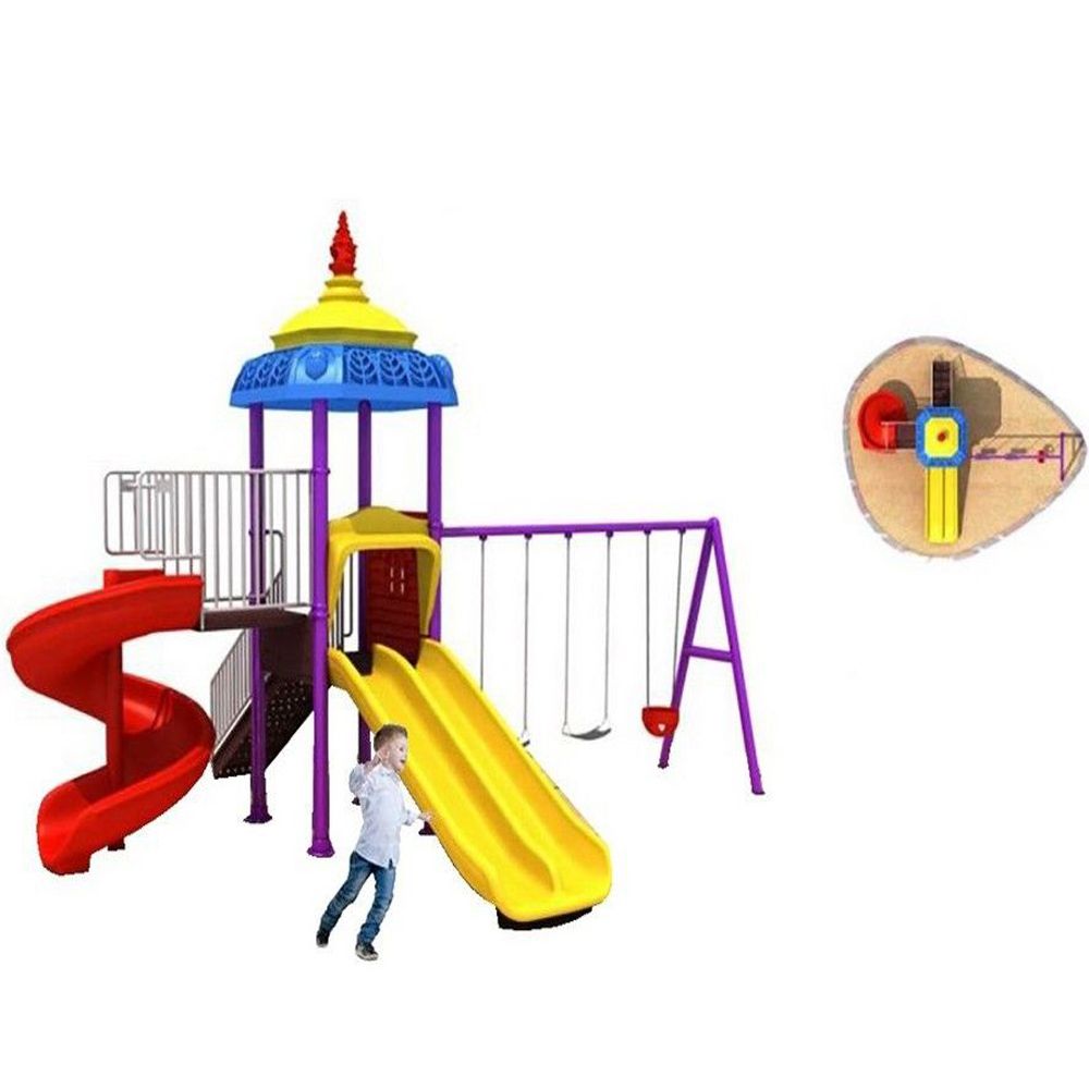 Myts - Mega Playcentre Adventure Kids Swings And Wavy Slide