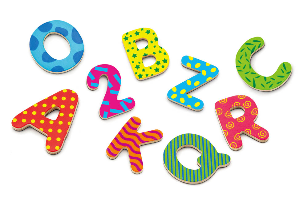 Viga - Colorful Magnetic Letters & Numbers (77 pcs)