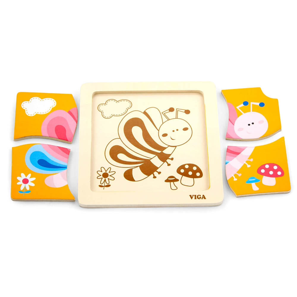 Viga - Handy Flat Puzzle - Butterfly