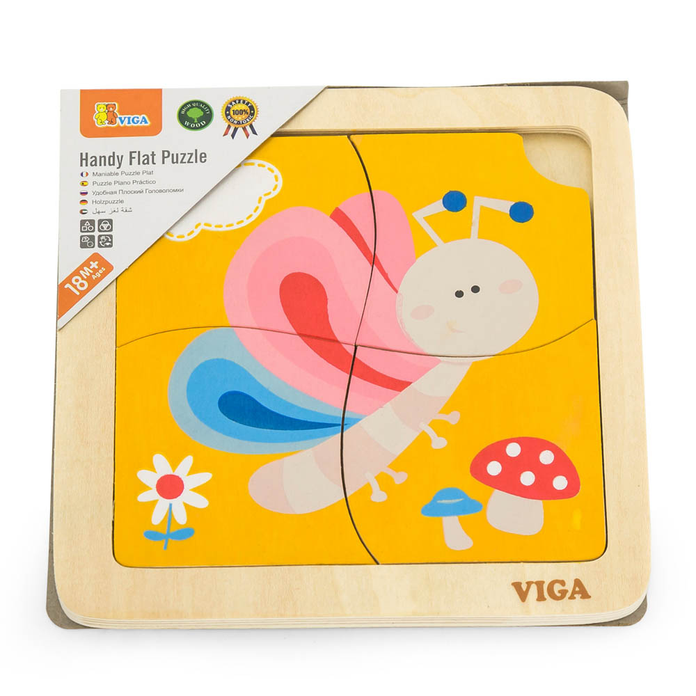 Viga - Handy Flat Puzzle - Butterfly