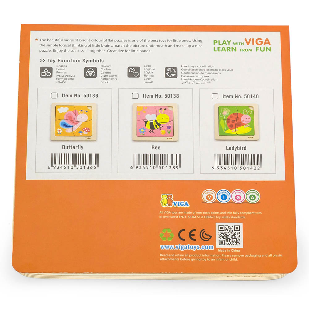 Viga - Handy Flat Puzzle - Butterfly