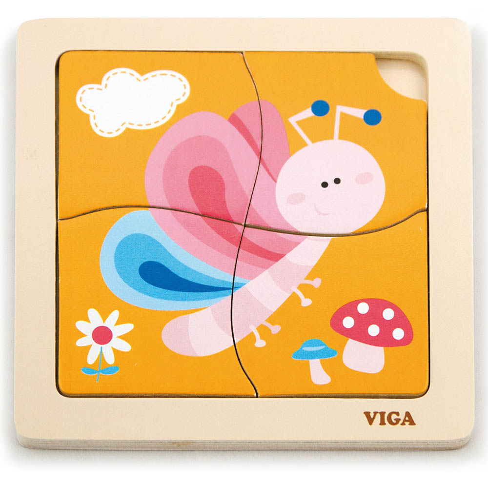 Viga - Handy Flat Puzzle - Butterfly