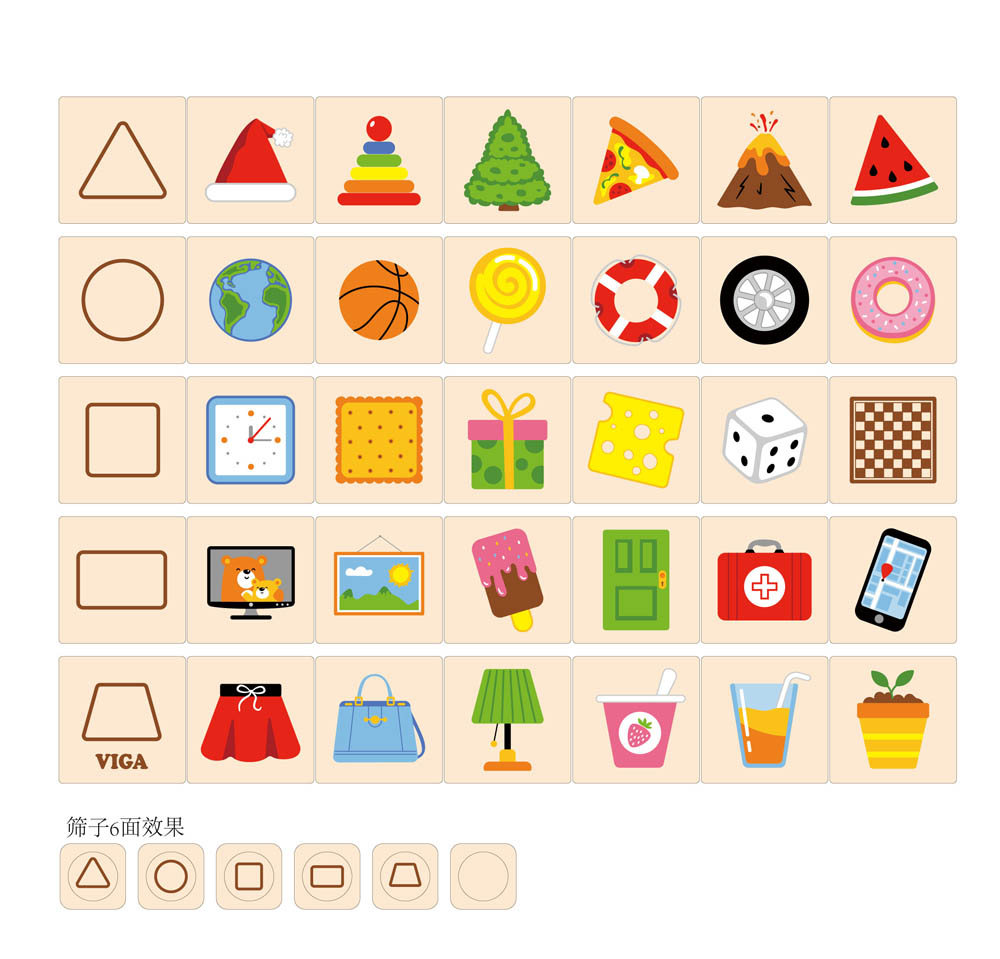 Viga - Learning Shapes Puzzle Set