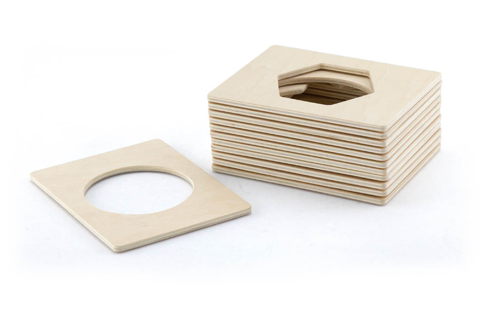 Viga - Magnetic Wooden Stencil Whiteboard - Learn to Draw Shapes