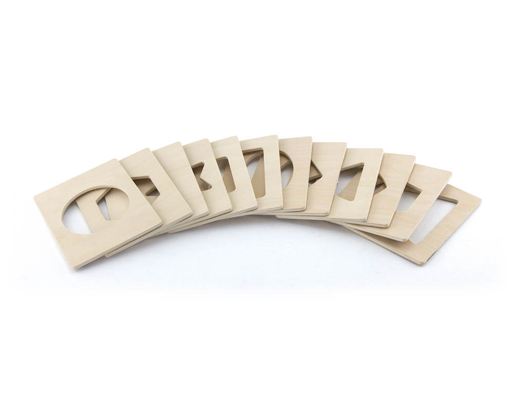 Viga - Magnetic Wooden Stencil Whiteboard - Learn to Draw Shapes