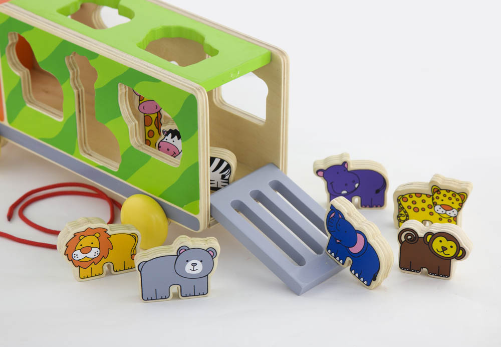Viga - Pull Along Animal Truck
