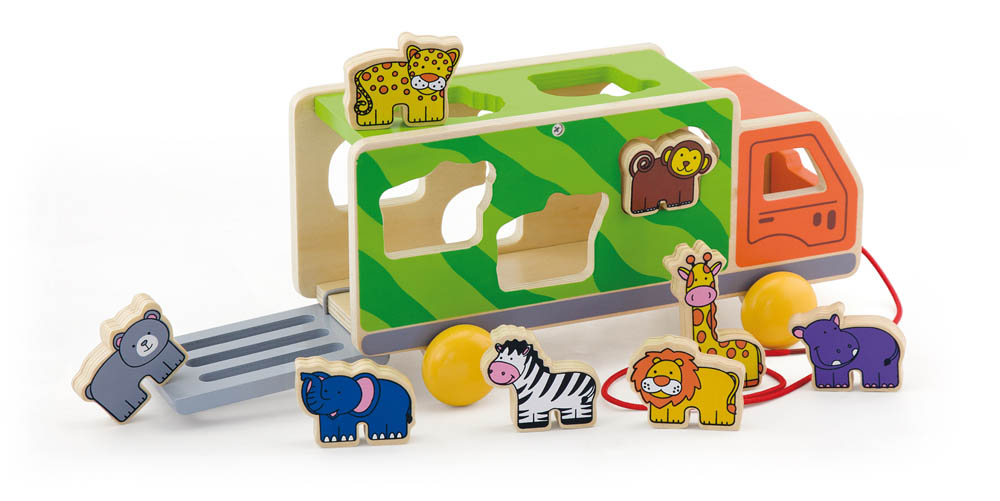 Viga - Pull Along Animal Truck