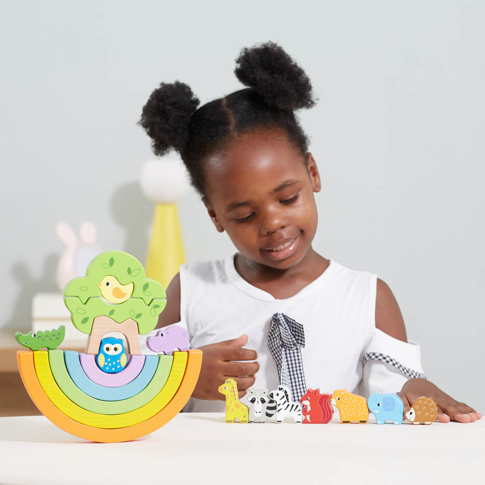 Viga - Rainbow Balancing Blocks - Animals