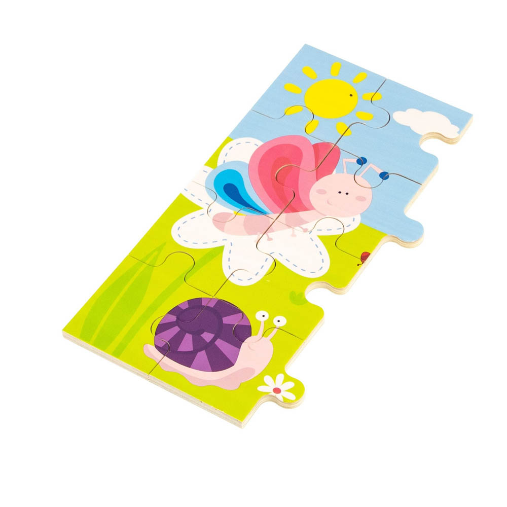 Viga - Wooden Puzzle - Insects & Bugs (24 pcs)