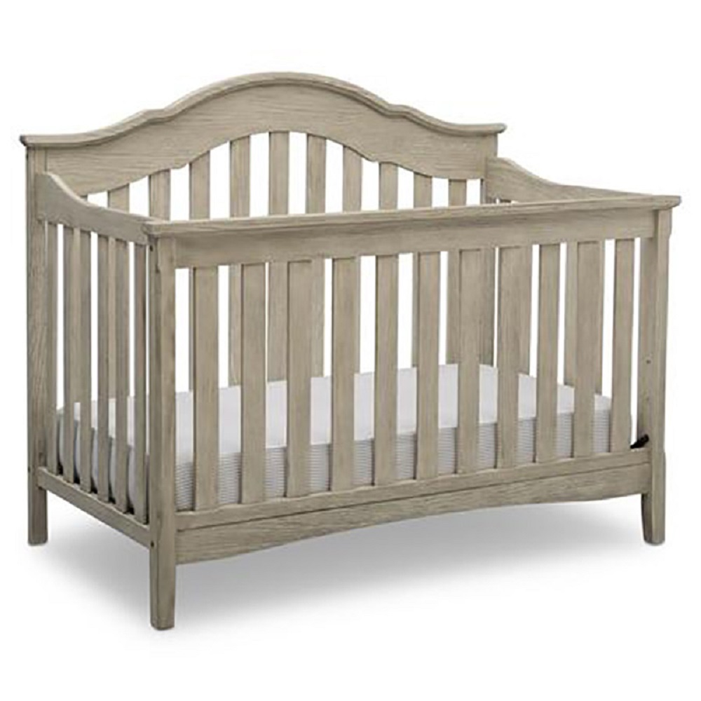 Delta Children Farmhouse 2 in 1 Baby Crib Limestone Babystore.ae