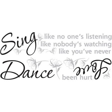 Room mates Dance,Sing, Love Wall Decal 