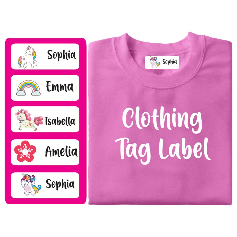 Twinkle Hands - Personalized Clothing Tag Labels - Unicorn