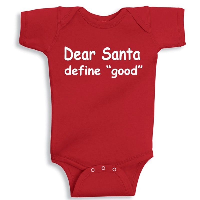Twinkle Hands - Christmas Santa Define Good Onesie