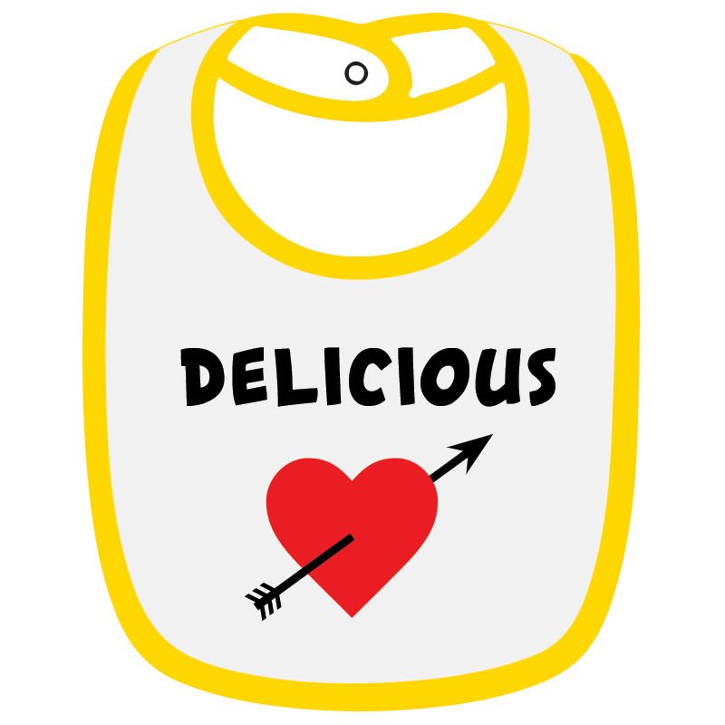 Twinkle Hands Delicious Baby Bib