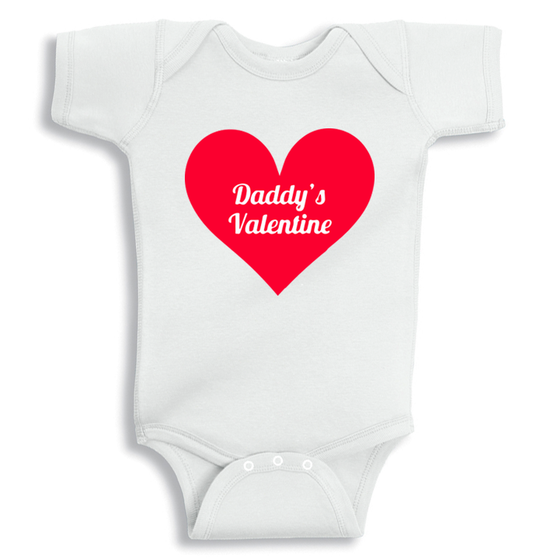 Twinkle Hands Daddys Valentine Baby Onesie