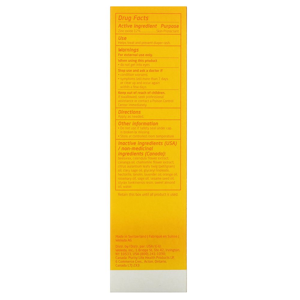 Weleda Baby Calendula Diaper Rash Cream 2.9 Fl Oz Babystore.ae