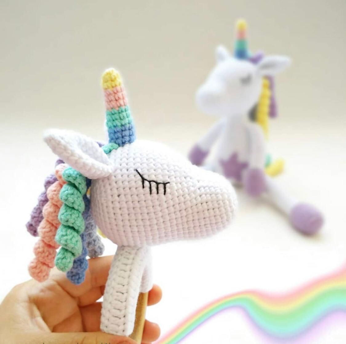 Pikkaboo - Snuggle & Play Crocheted Unicorn